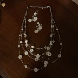 Necklace with matching earrings
